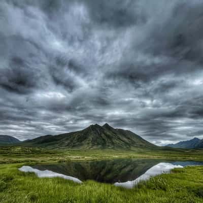 Tombstone Mountains Reflection, Canada