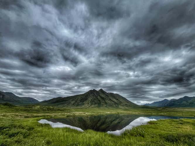 Tombstone Mountains Reflection