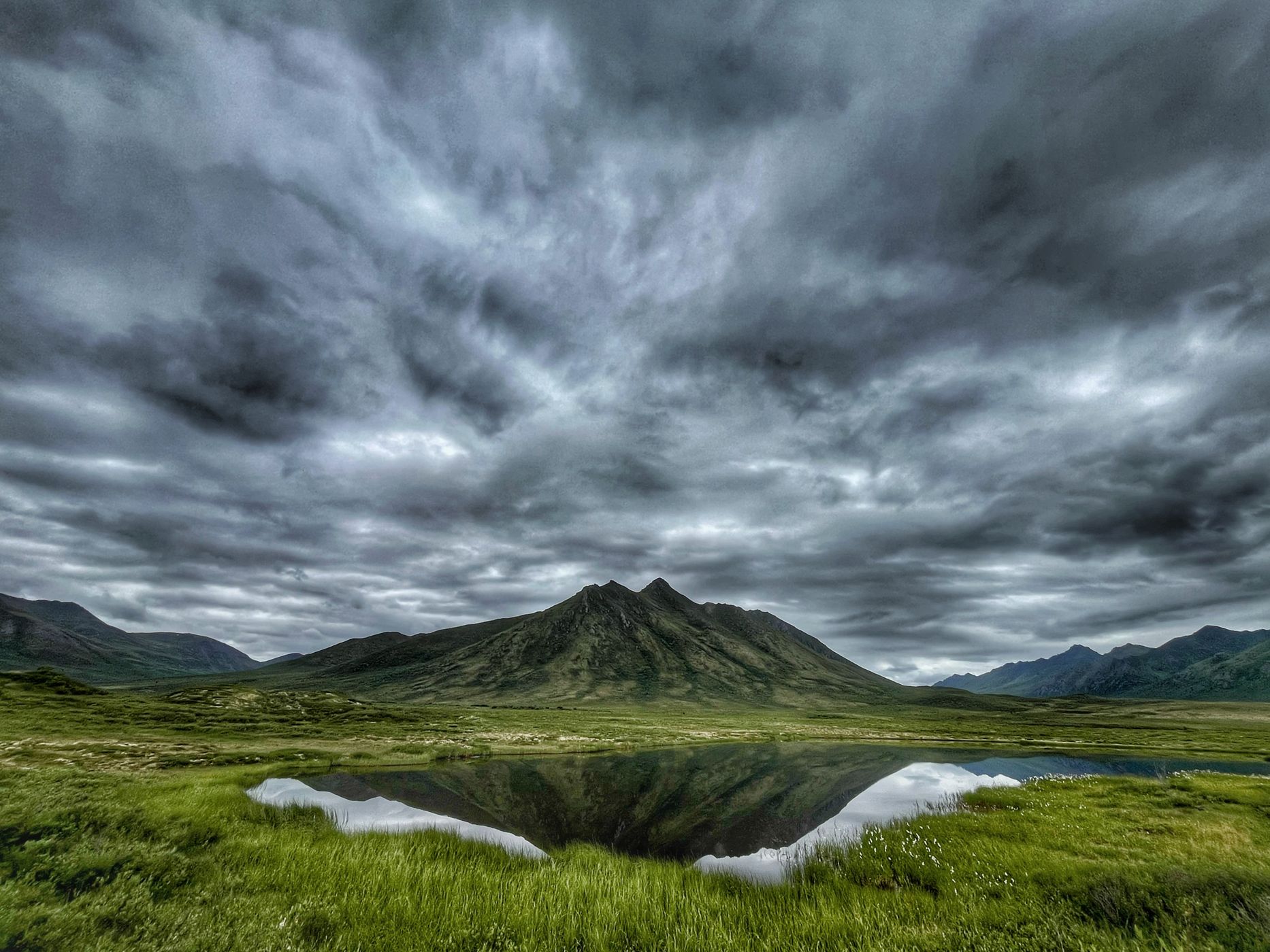 Tombstone Mountains Reflection, Canada