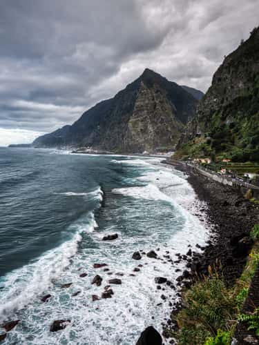 View from the old ER101 to Sao Vicente, Madeira