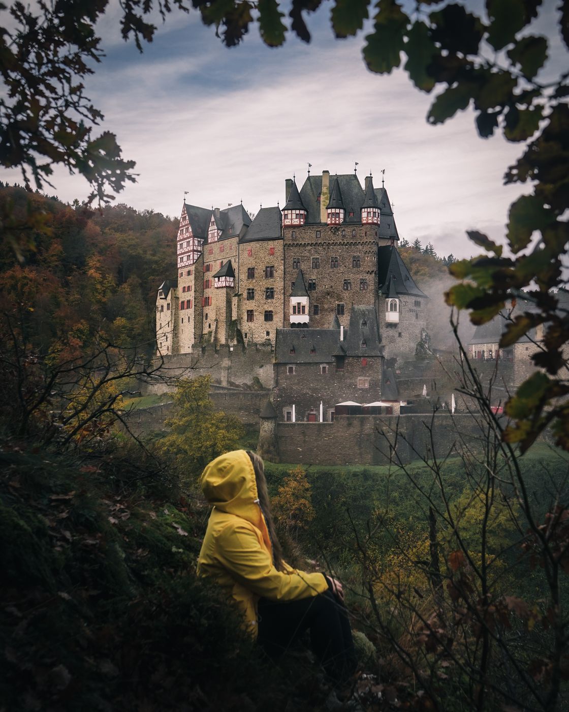 View of the east side of Eltz Castle, Germany