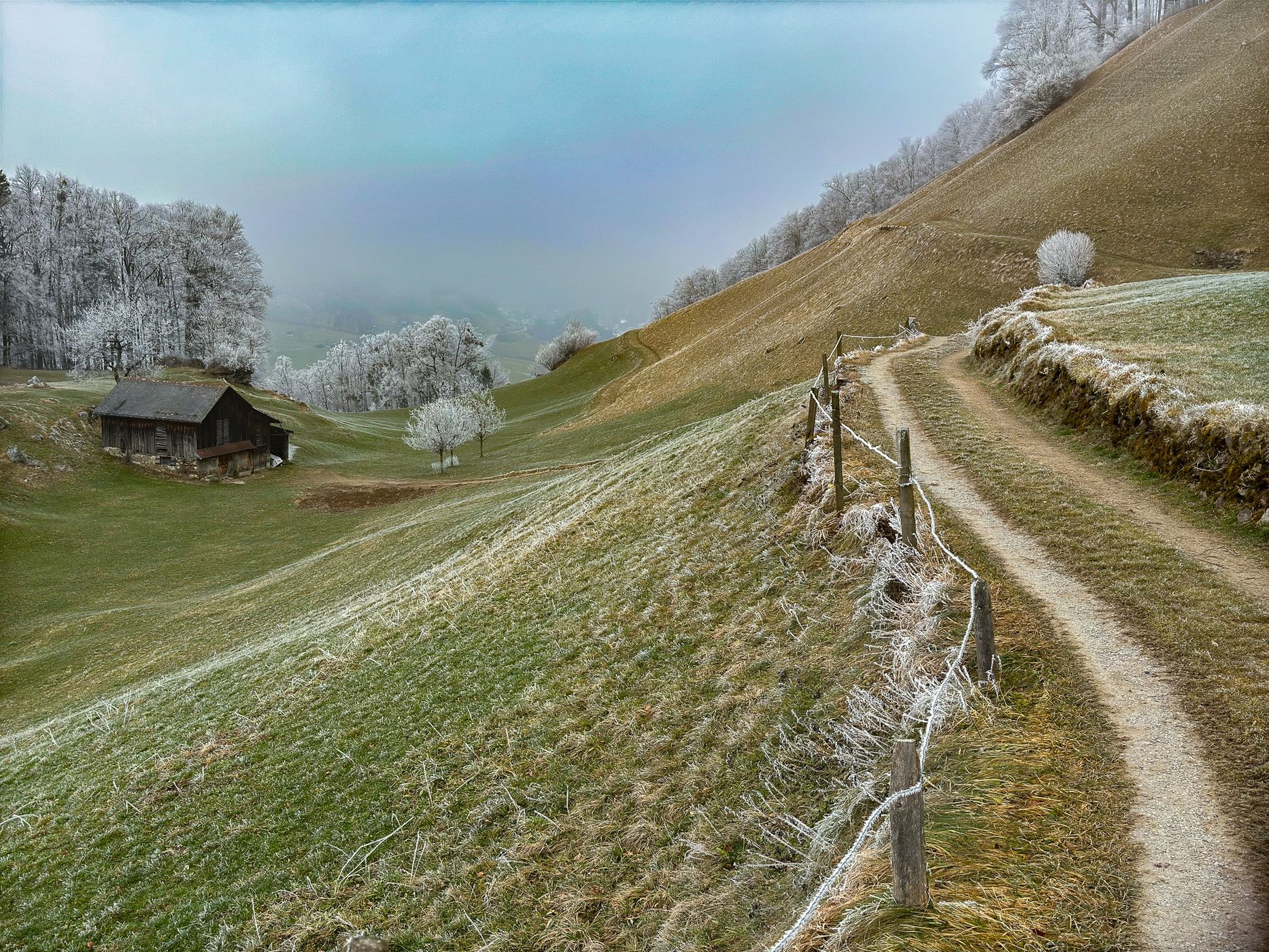 View on Mitlödi/GL, Switzerland