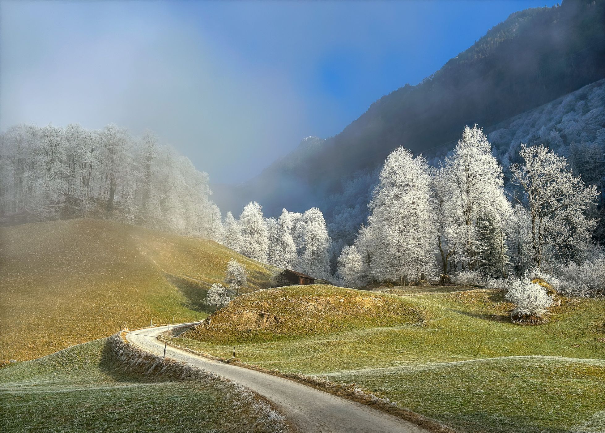View on Mitlödi/GL, Switzerland