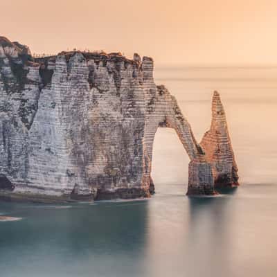 View on Porte d'Aval from the hights of Porte d'Amont, France