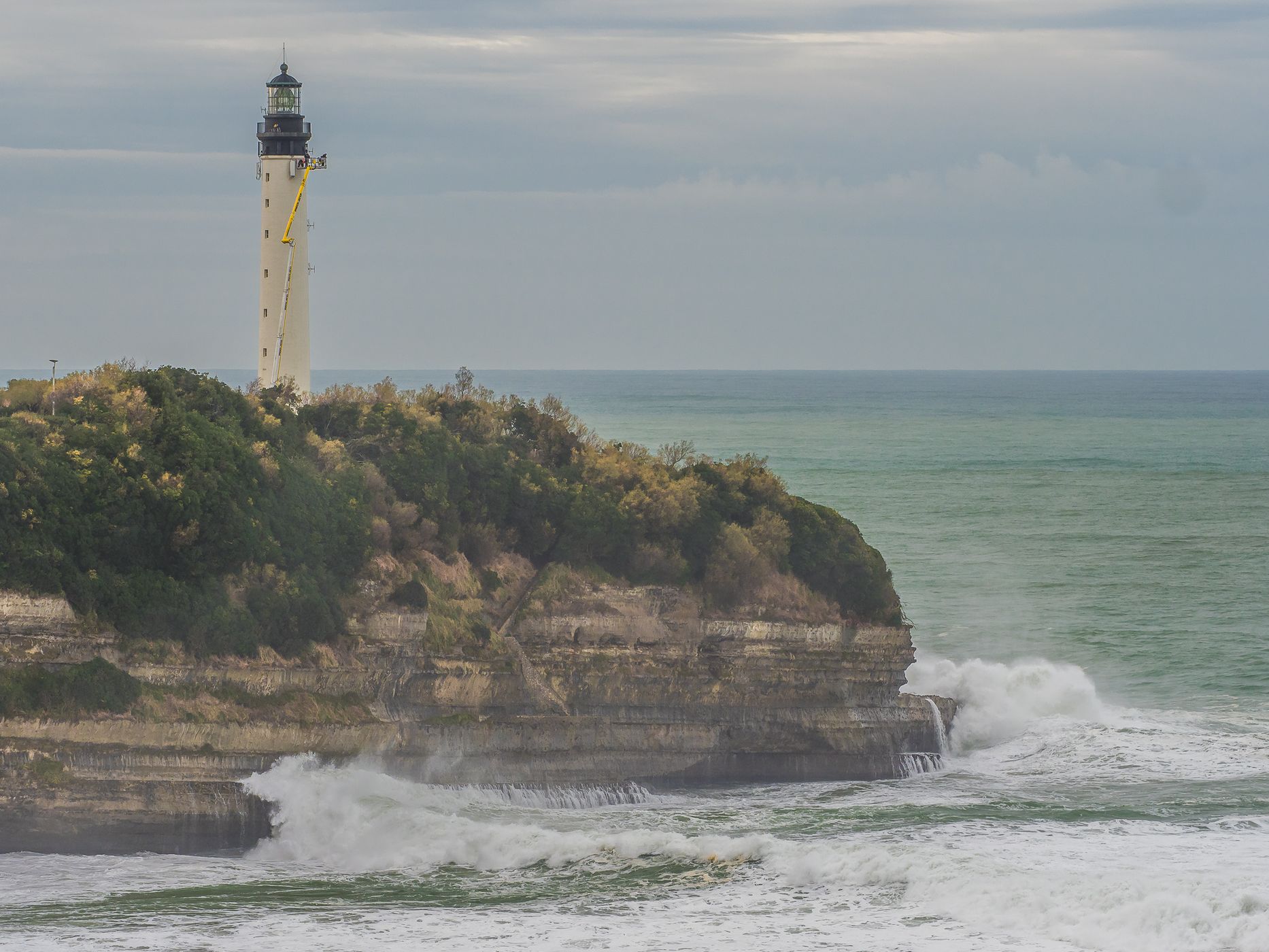 View to  Biarritz Lighthouse, France