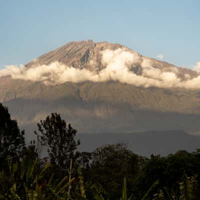 View to Mount Meru from Arusha, Tanzania