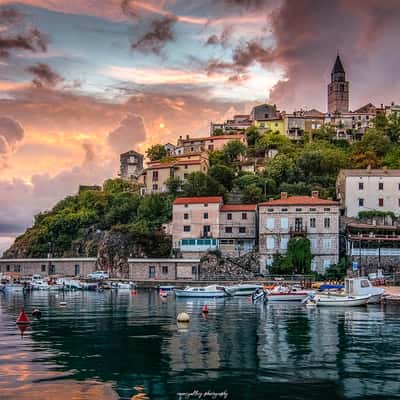 Vrbnik Harbor Sunrise, Croatia