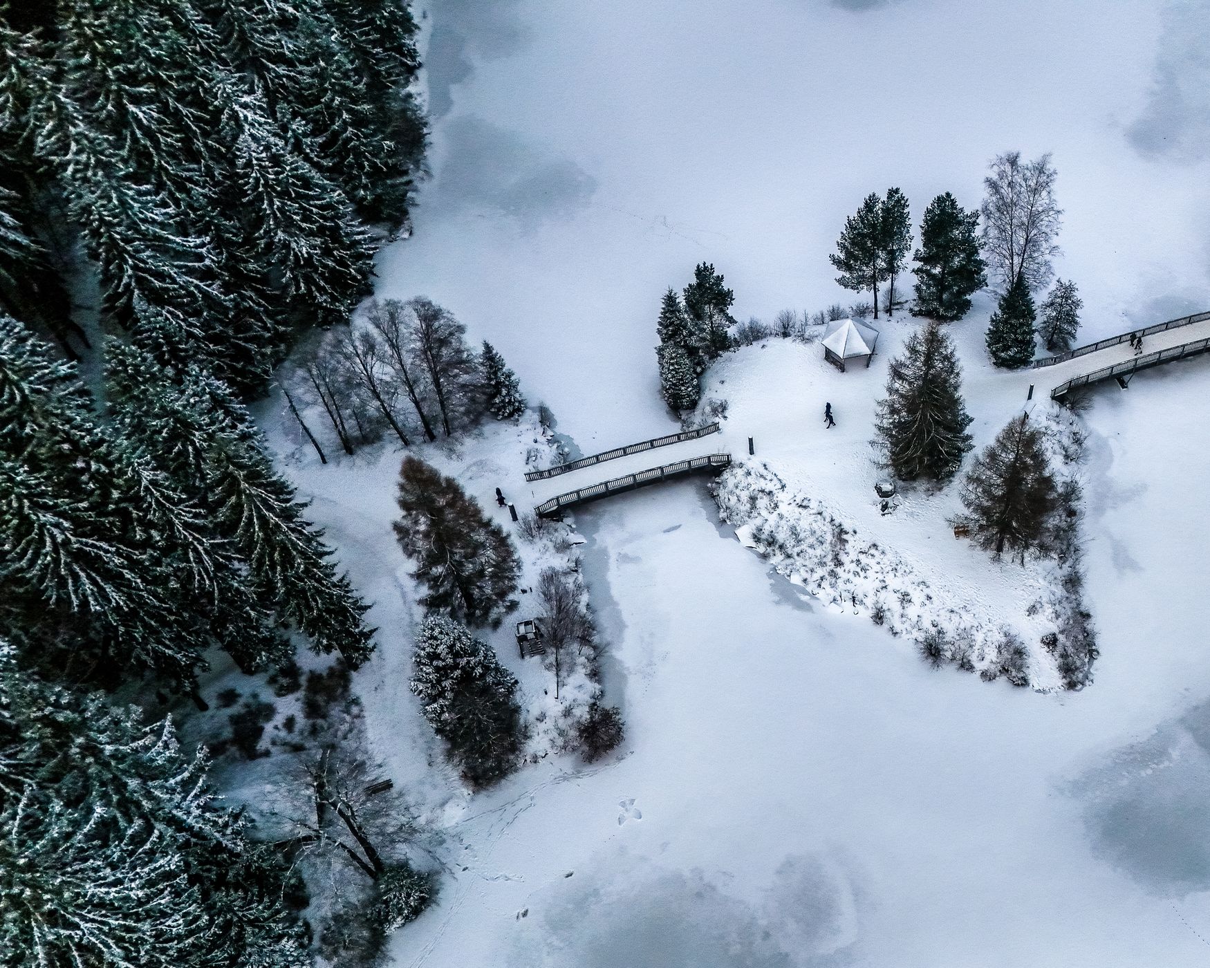 Winterwonderland am Fichtelsee, Germany