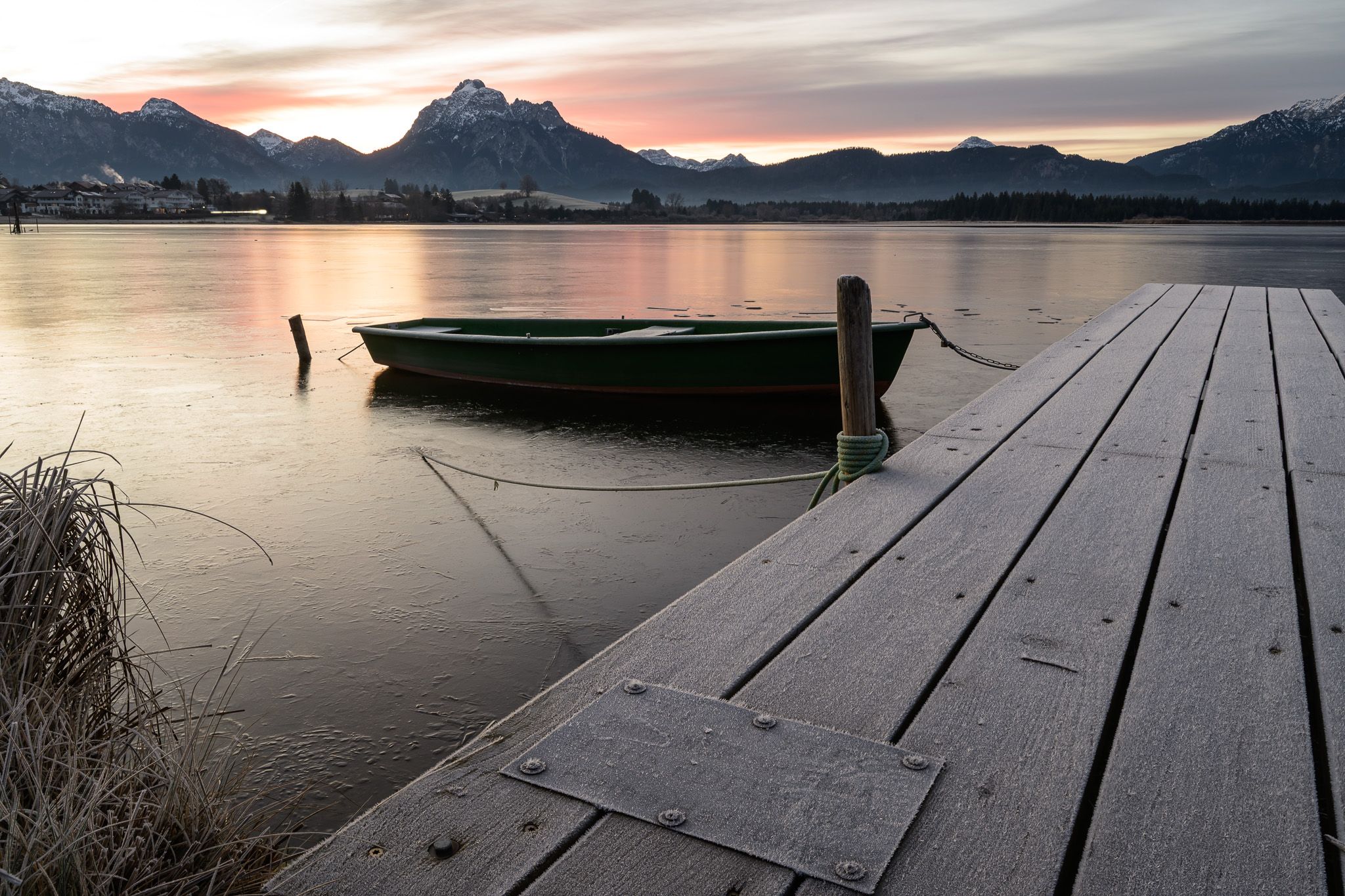 Wooden Walkways at Lake Hopfensee, Germany