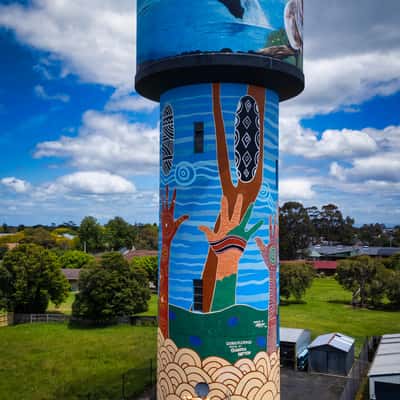 Yarram Painted Water Tower, Yarram, Victoria, Australia