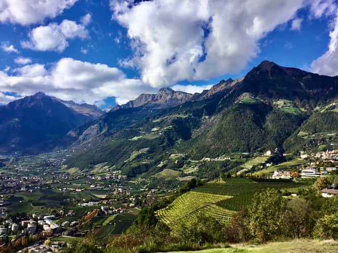 1st Bend on footpath to Meran