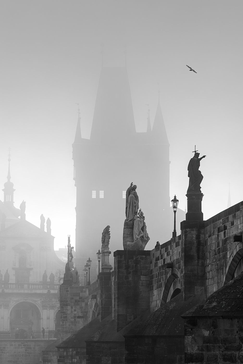 Charles Bridge — view from beneath (left side), Czech Republic