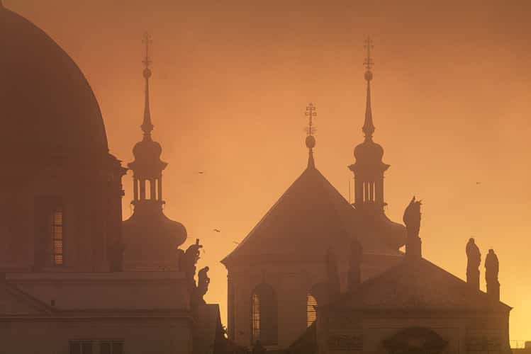 Charles Bridge — view from beneath (left side)