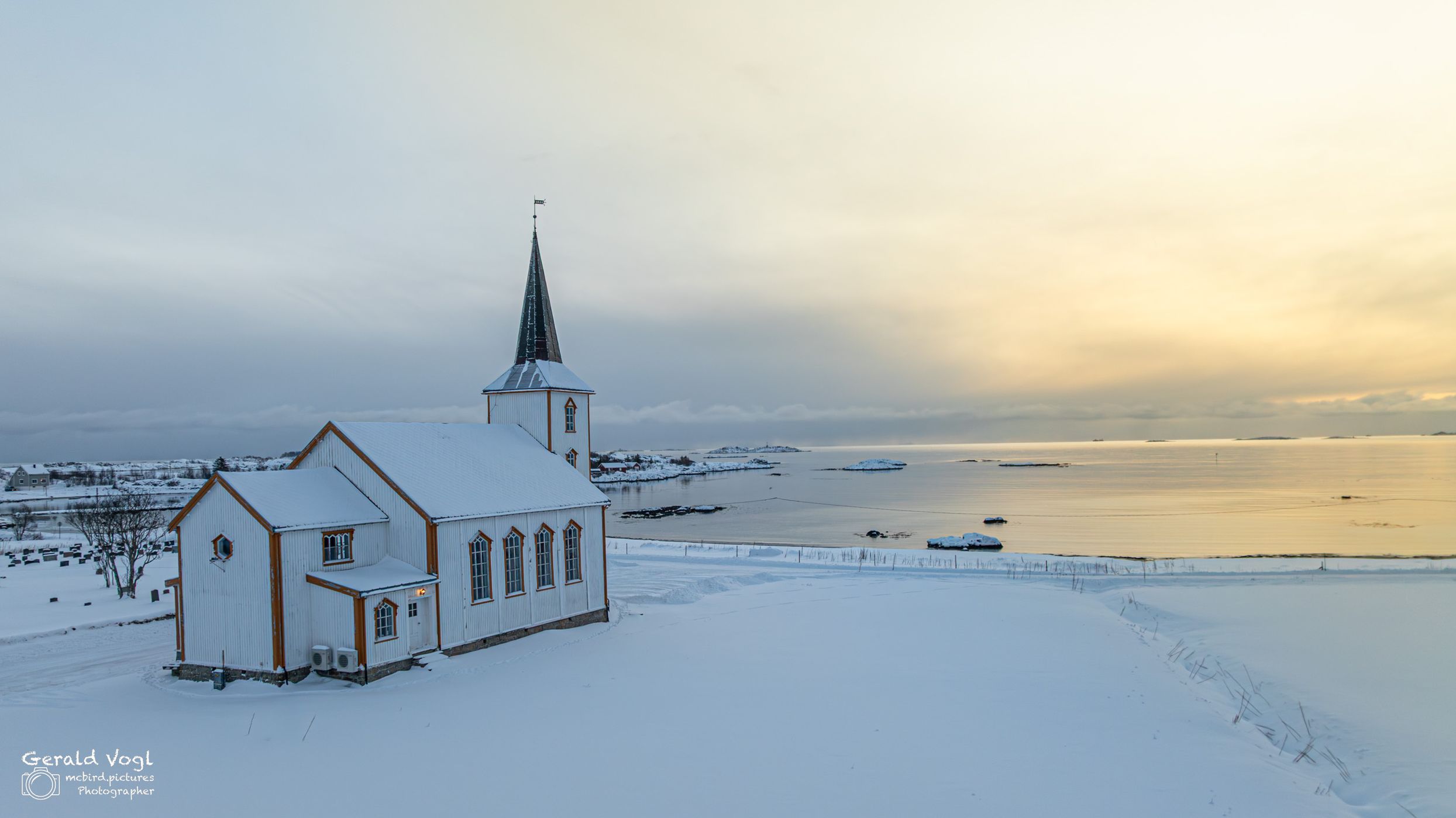 Church in Valberg, Lofoten, Norway