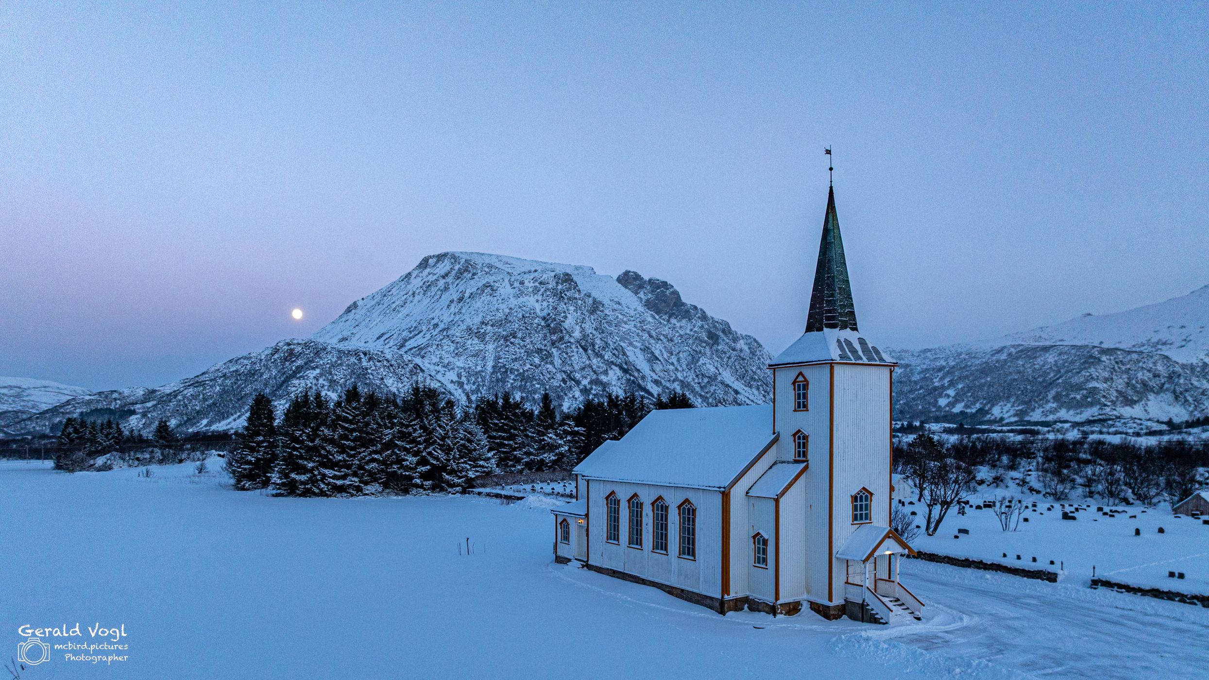 Church in Valberg, Lofoten, Norway