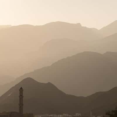 الهوب view from Oman Oil Service Station, Oman
