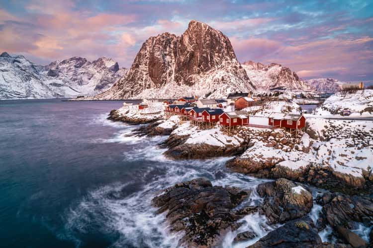 Hamnøy, classic view, Lofoten