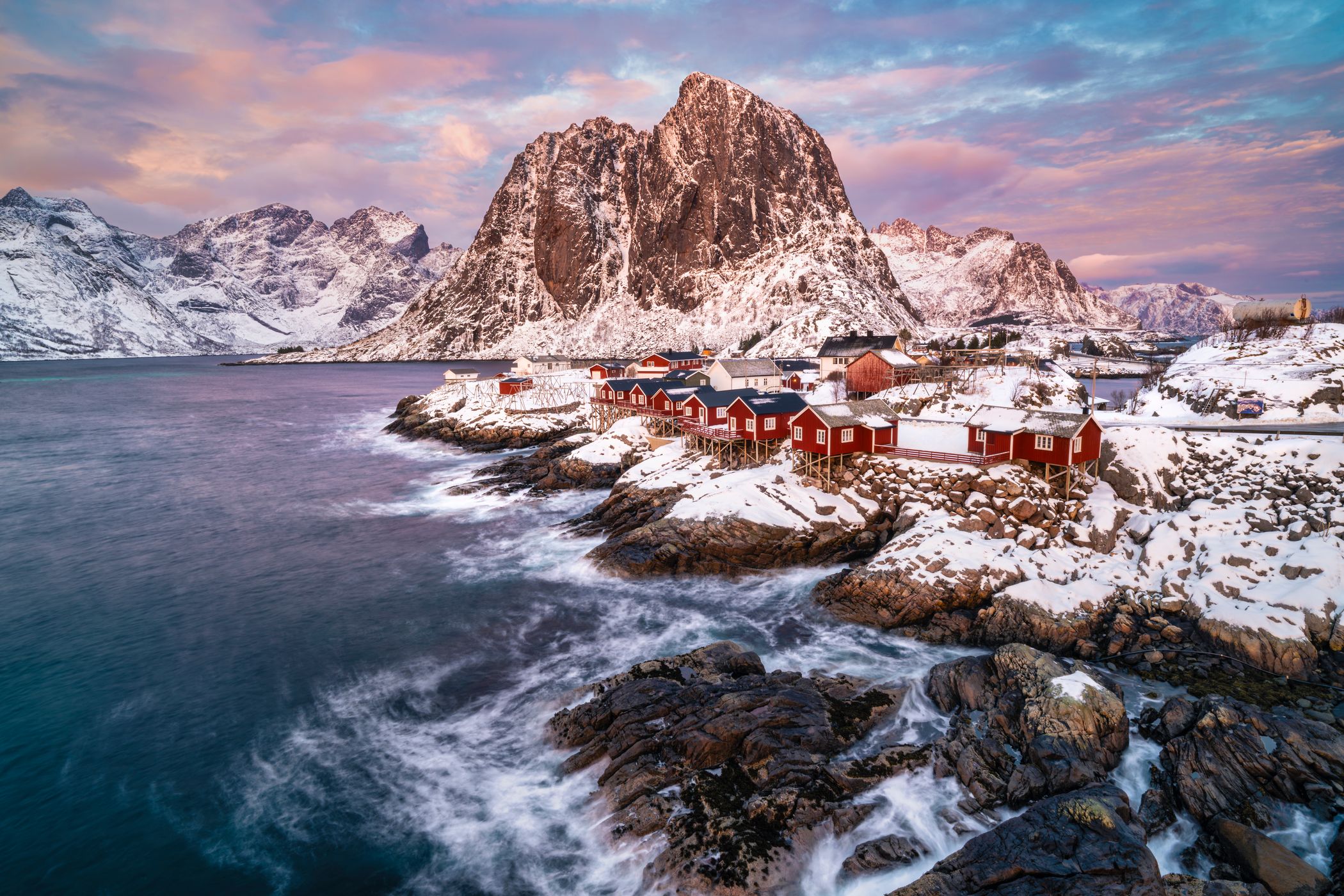 Hamnøy, classic view, Lofoten, Norway