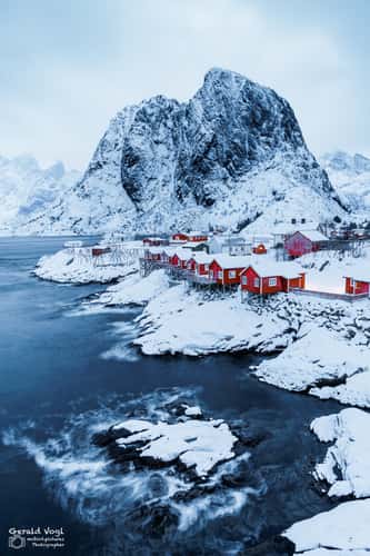 Hamnøy, classic view, Lofoten