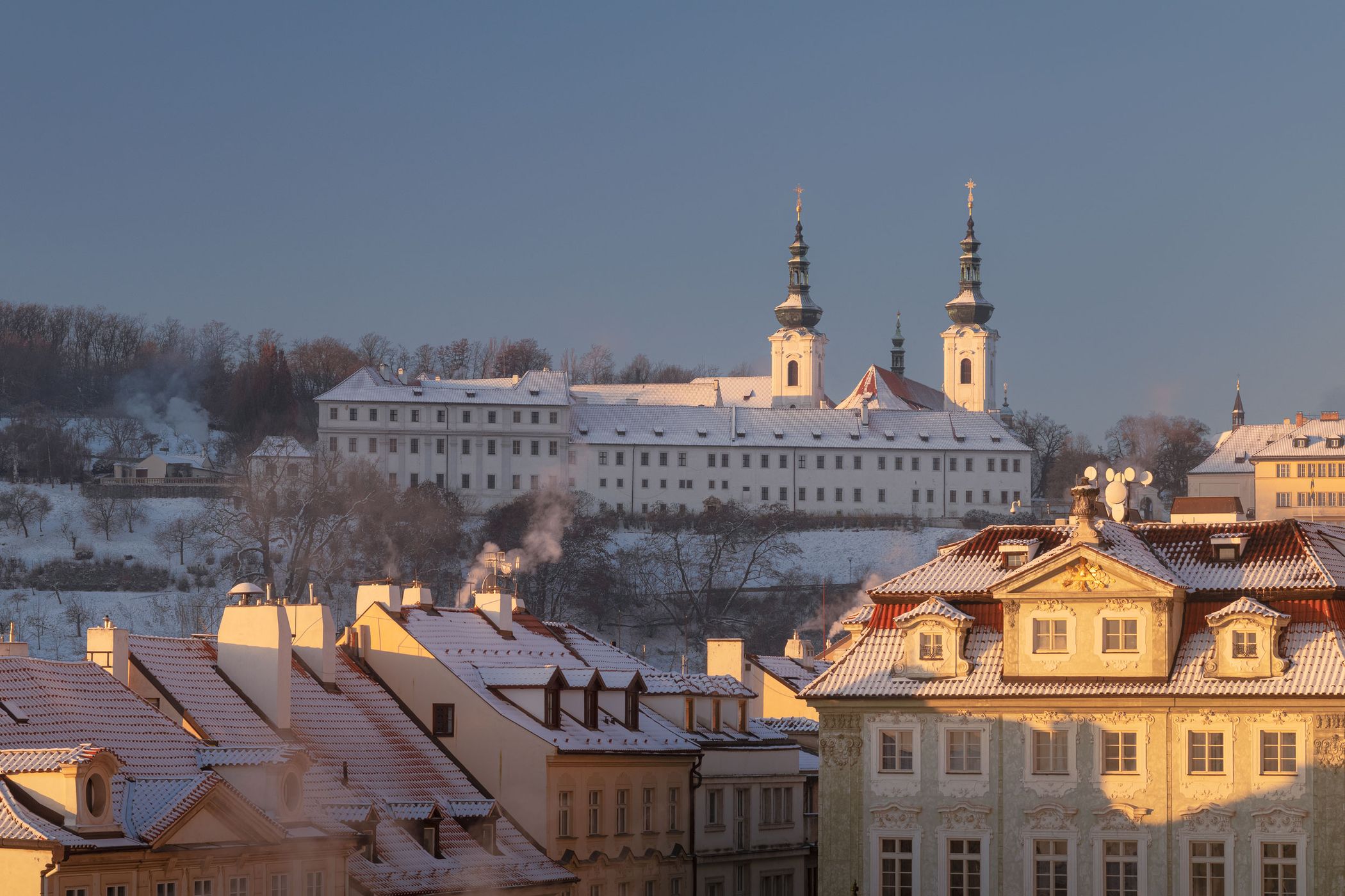 Hradčany – Street below the Castle toward Strahov Monastery, Czech Republic