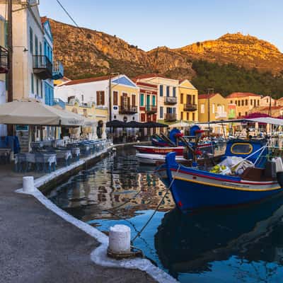Inside old town of Kastellorizo, Greece