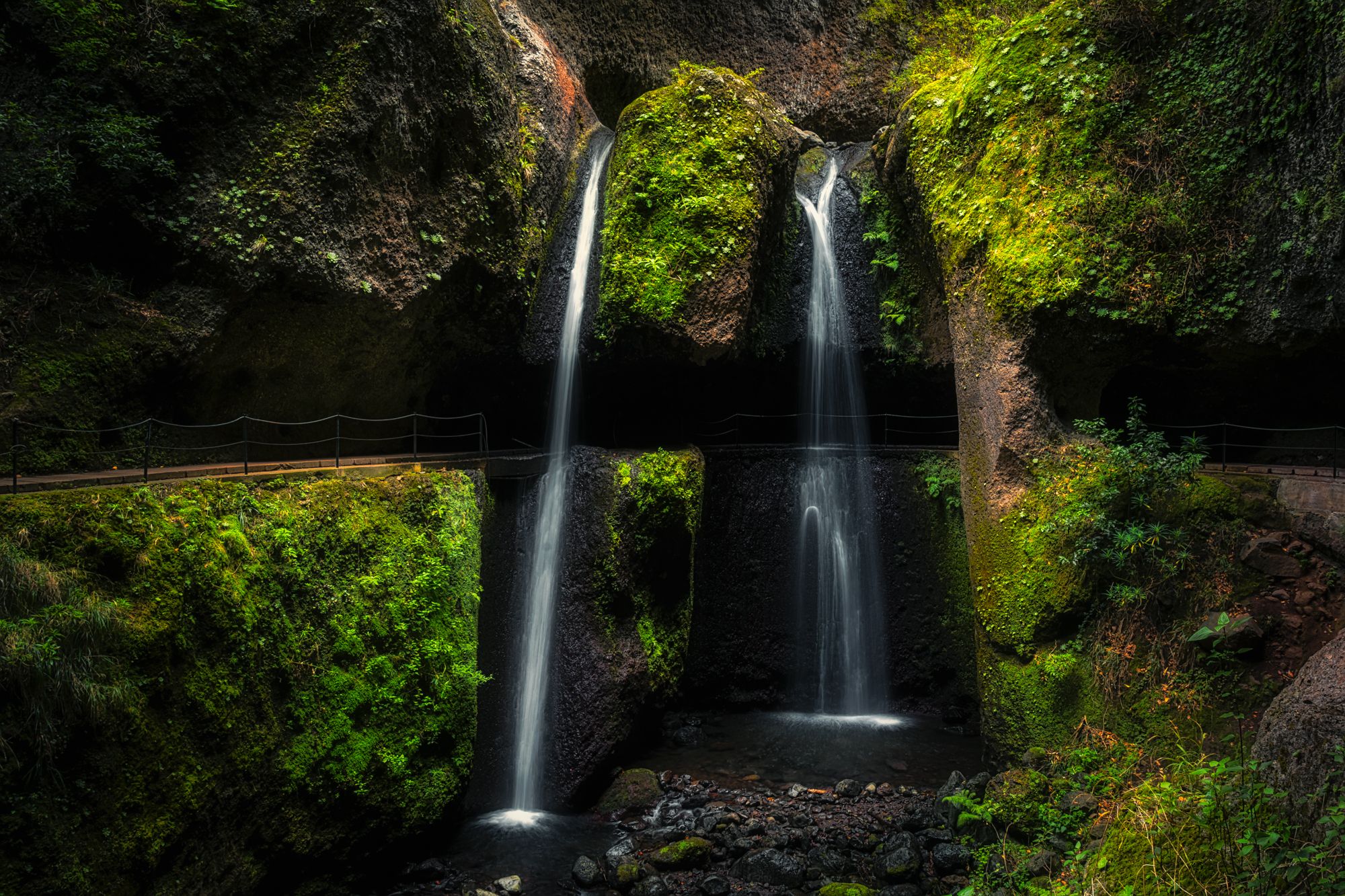 Levada Nova Waterfall, Portugal