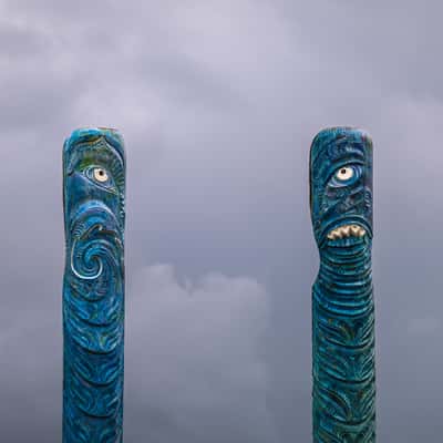 Maitai Bay Guardian Maori, New Zealand