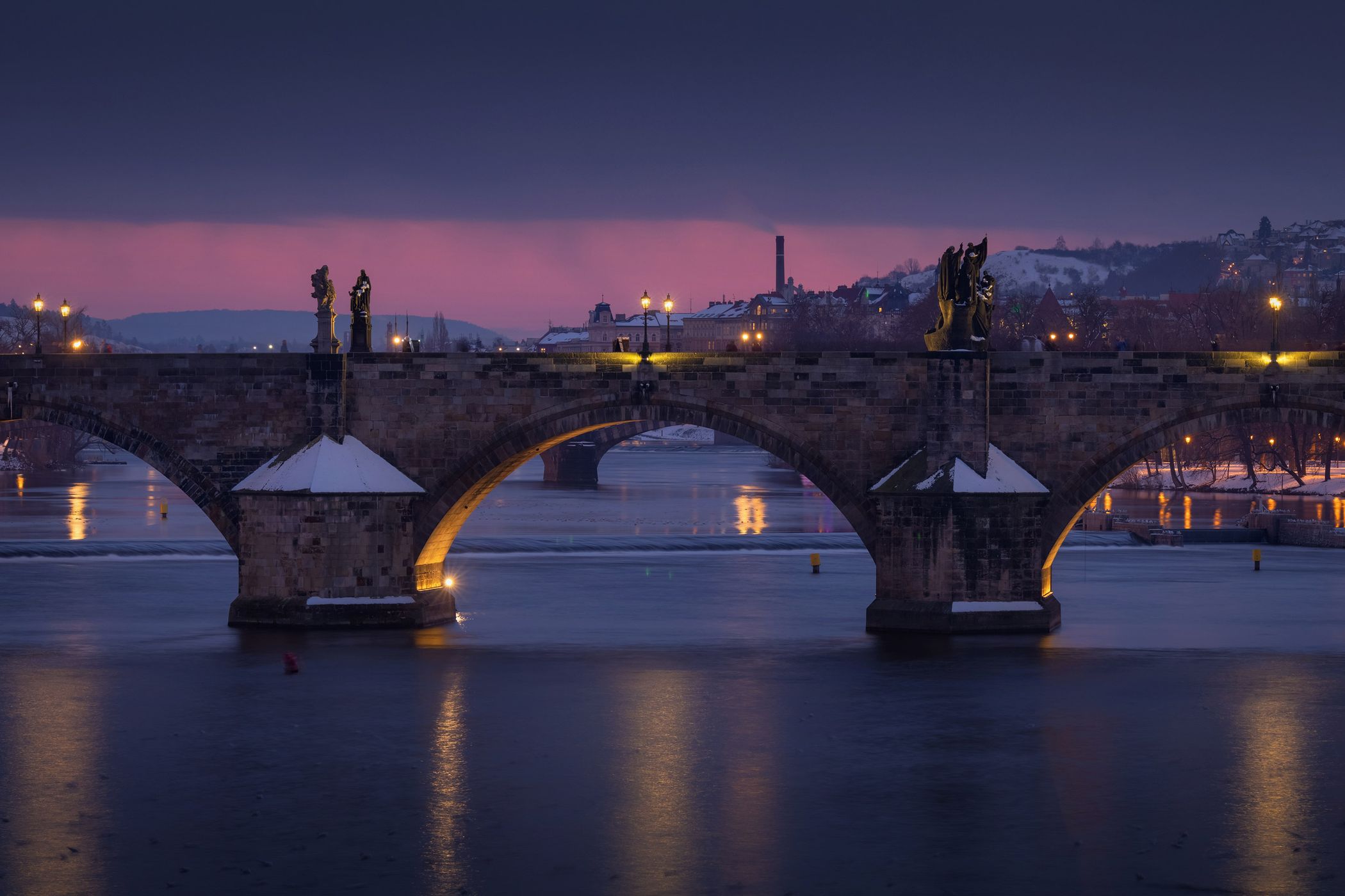 Mánes Bridge – View toward Charles Bridge, Czech Republic