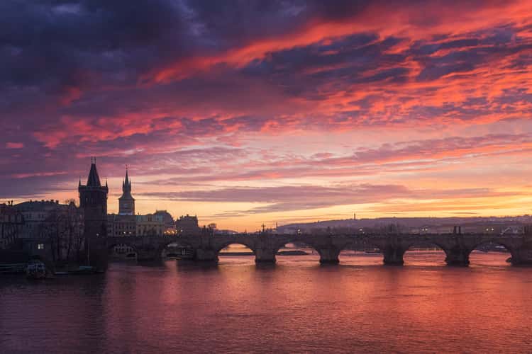 Mánes Bridge – View toward Charles Bridge