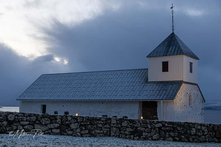 Ólavskirkjan (Olavskirche) in Kirkjubøur