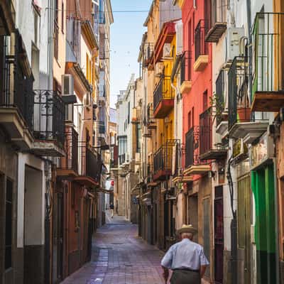 On streets of Plasencia, Spain