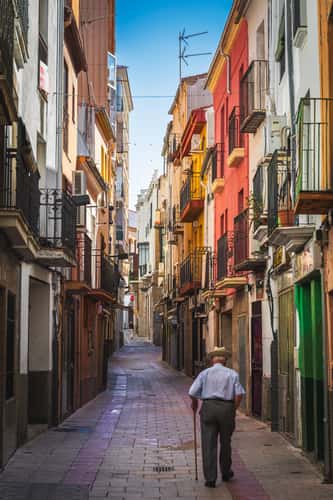 On streets of Plasencia