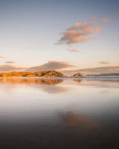 Opito Bay Reflection Line