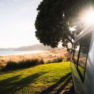 Otama Beach Parking, New Zealand