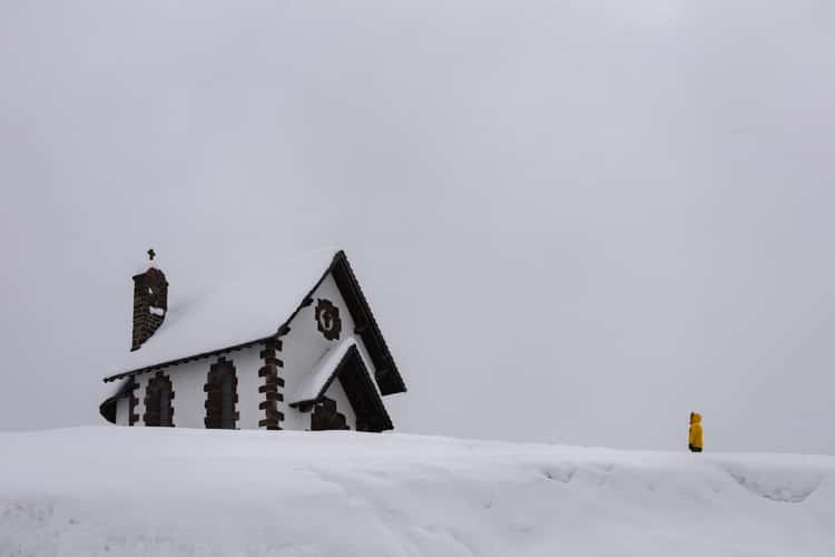 Passo Rolle mountain church, Trentino