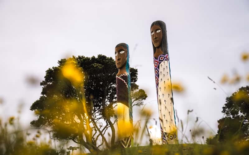 Rahui Maori Pou (Waikato Bay)