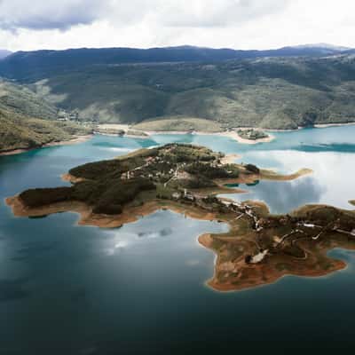Ransko Jezero by drone, Bosnia and Herzegovina