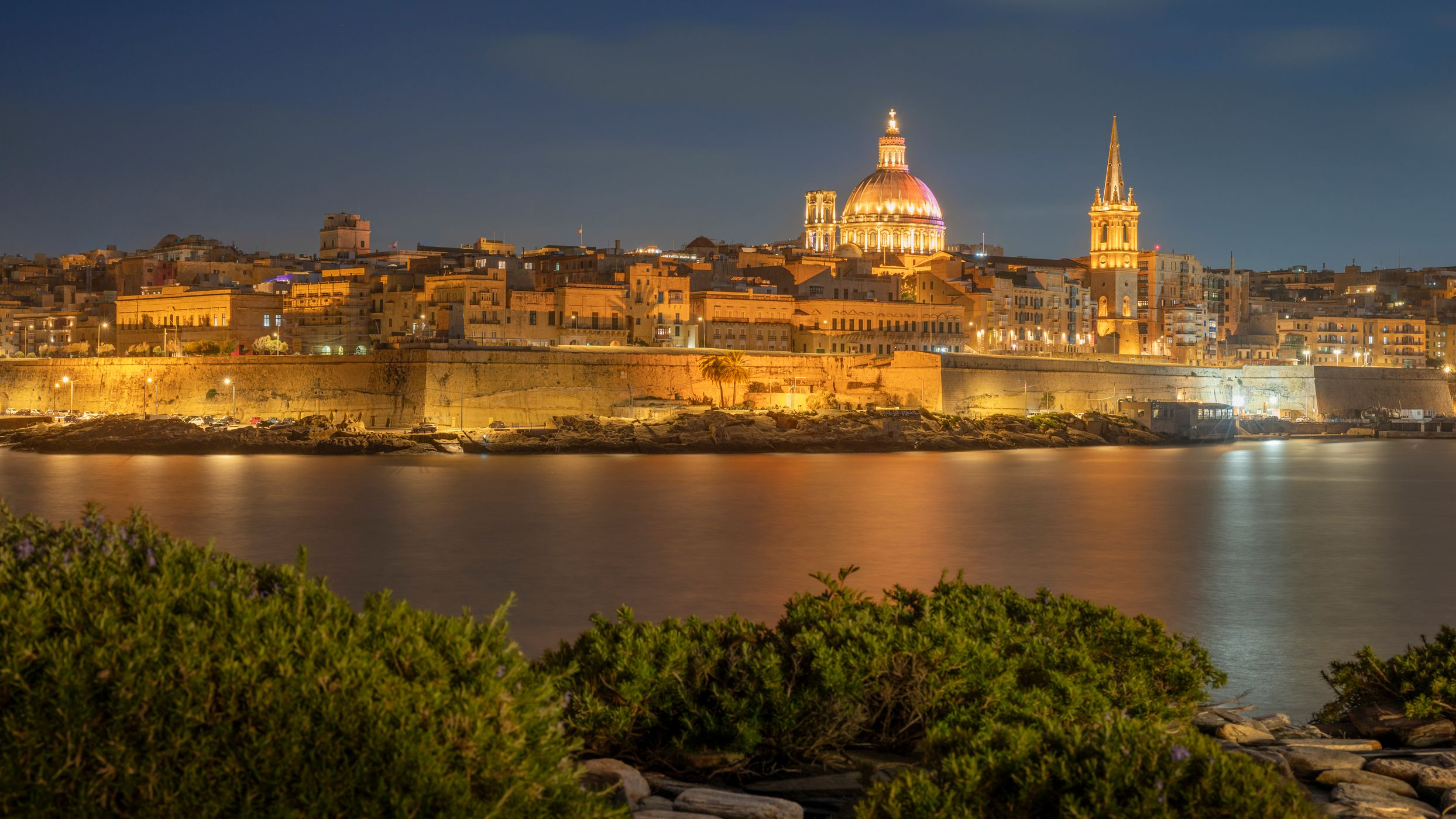 Valetta from Sliema (Tigne Point), Malta