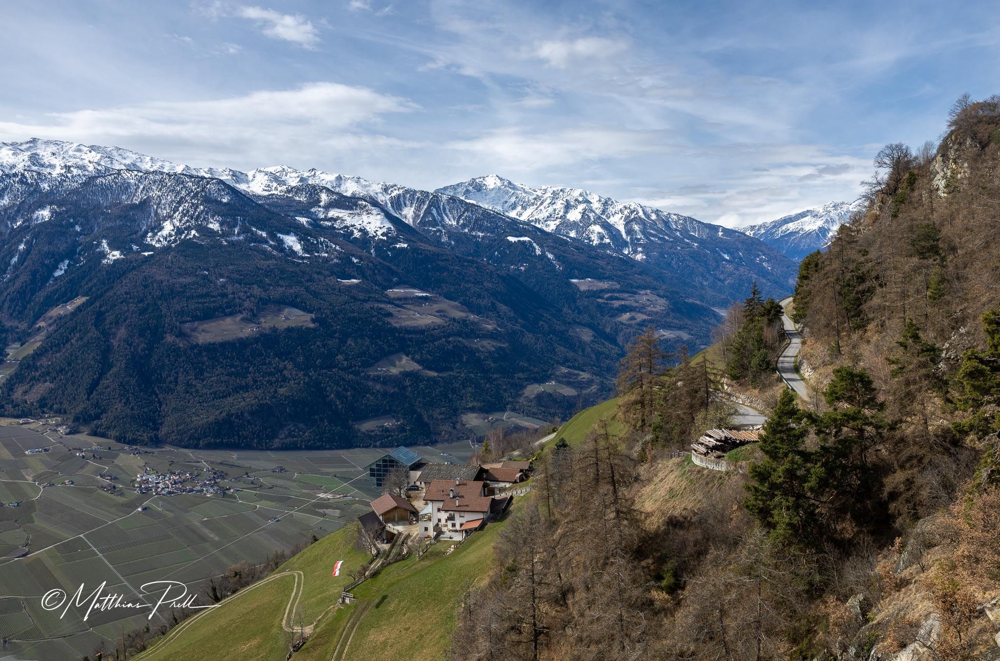 View from the Unterstell observation deck, Italy