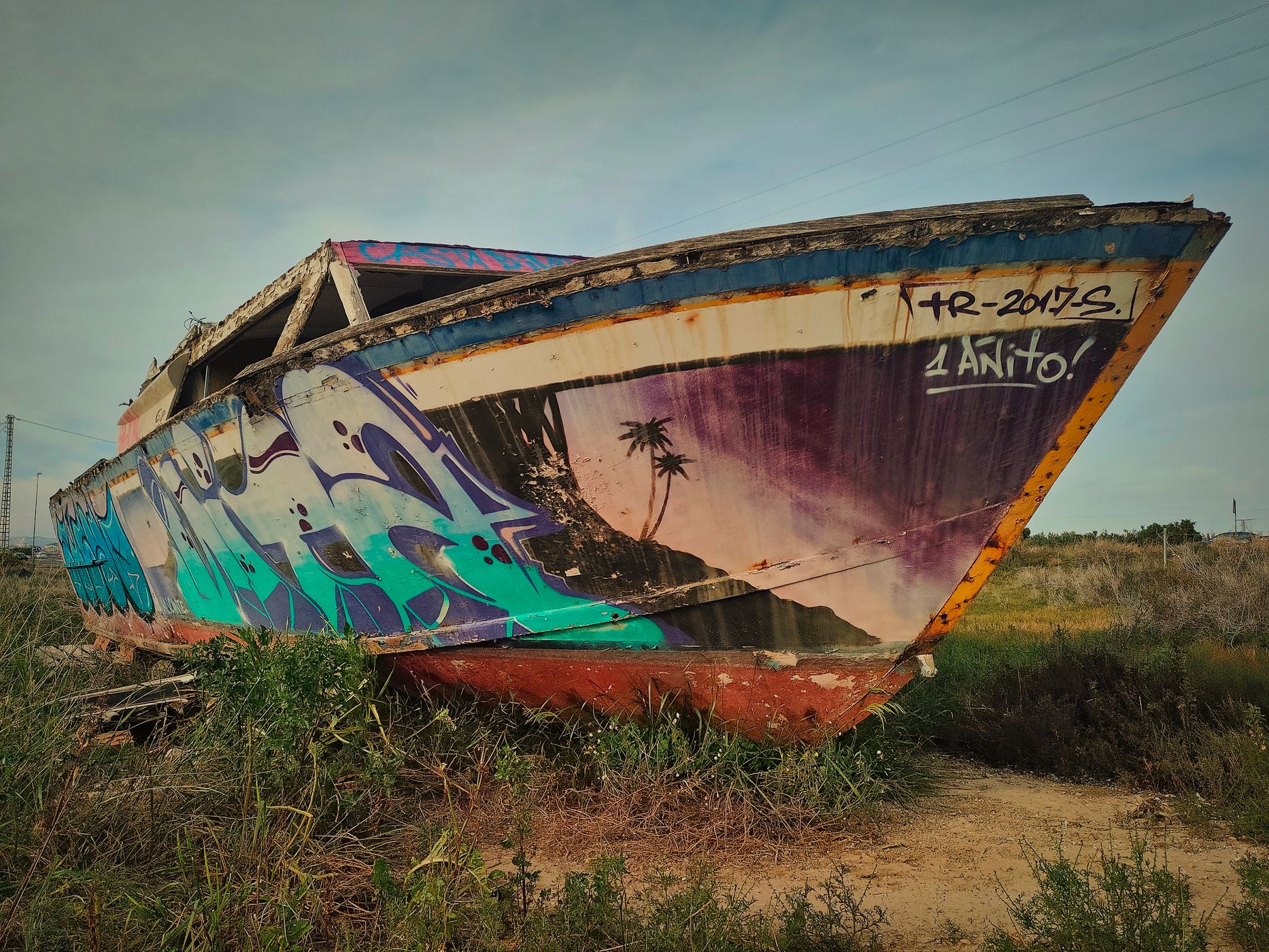 Barca abandonada, Spain