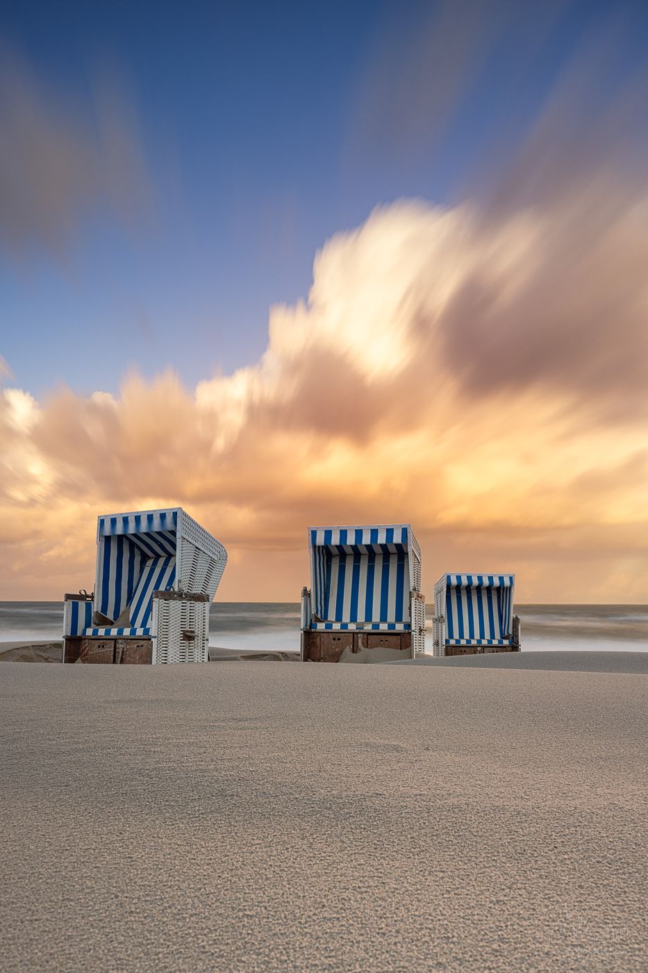 Beach chairs (Strandkörbe) on Sylt, Germany