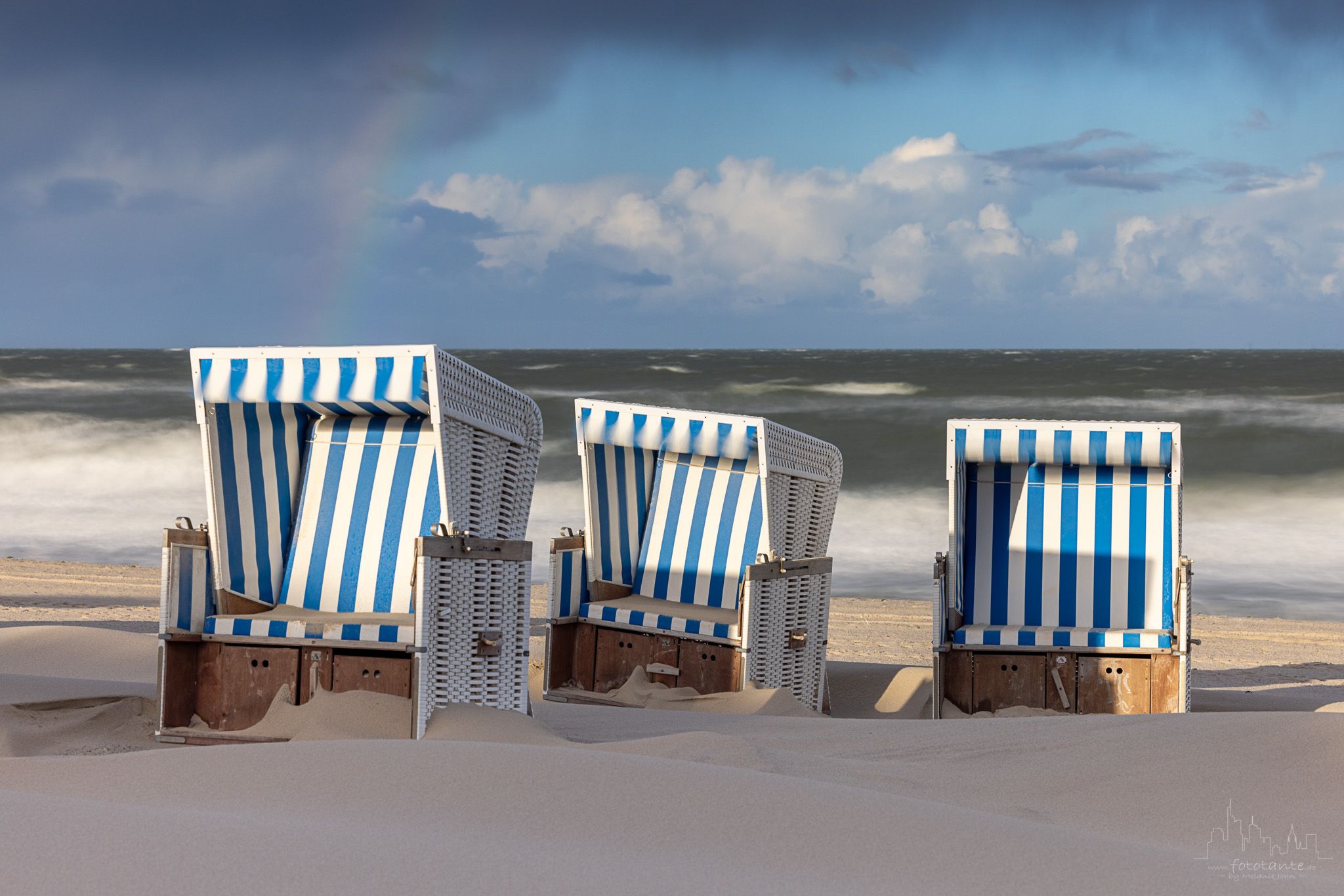 Beach chairs (Strandkörbe) on Sylt, Germany