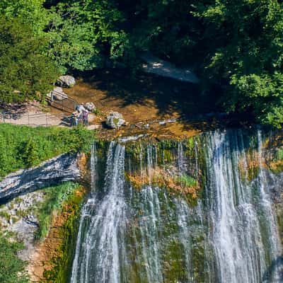Belvédère de l'Éventail - Cascades du Hérisson, France