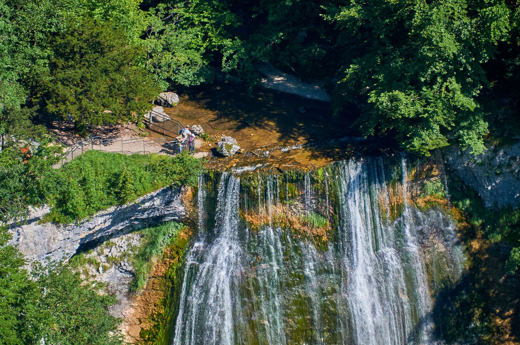 Belvédère de l'Éventail - Cascades du Hérisson, France