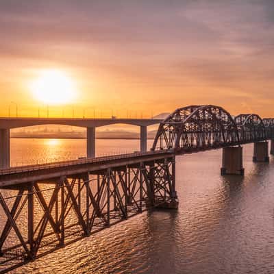 Benicia Bridge from near the Vista Point., USA