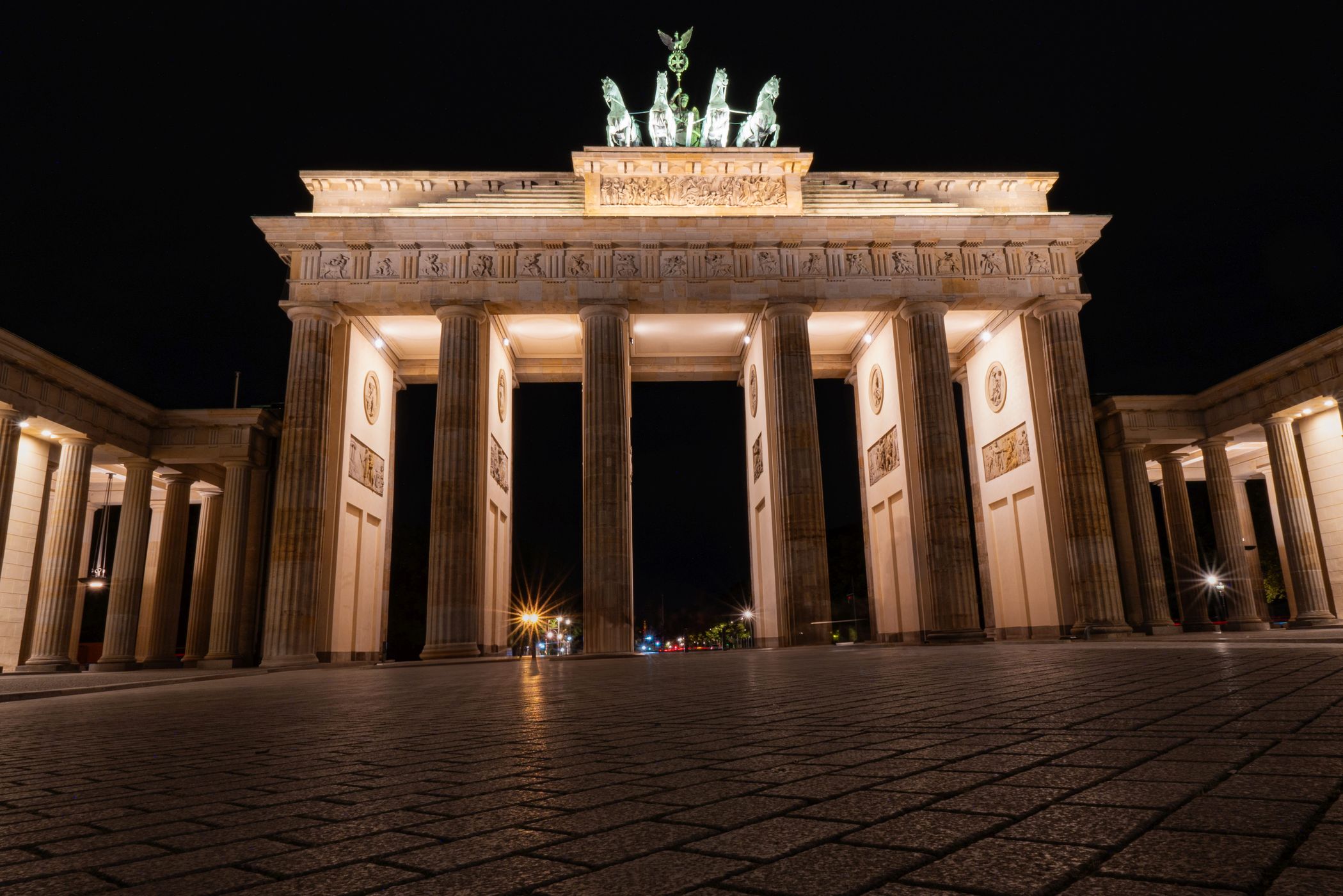 Brandenburg Gate from behind, Berlin, Germany