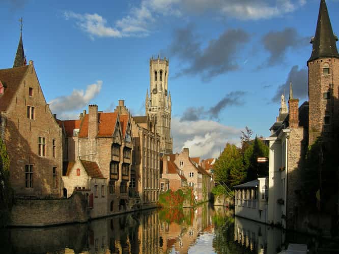 Typical view of Bruges