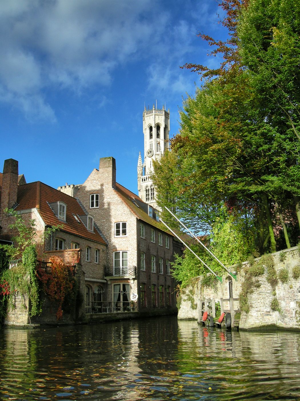 Typical view of Bruges, Belgium
