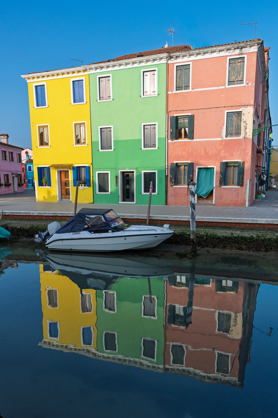 Colourful houses from Burano, Italy