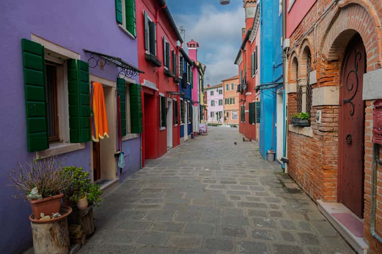 Colourful houses from Burano